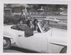 Mark Fischer and Bill McGuire drive with Ghassem Erefani in Tehran, 1973.