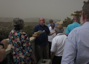 One can see Bethlehem from Tantur -- and also the Israeli settlement of Gilo.