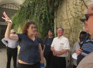 Hana Bendcowski led us on a walking tour of the Christian Quarter.