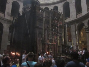 The Holy Sepulchre itself is an ancient structure at the site of the tomb.