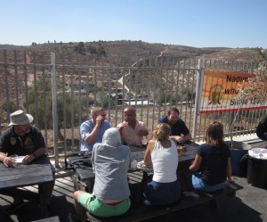 Oktoberfest picnickers at the brewery.