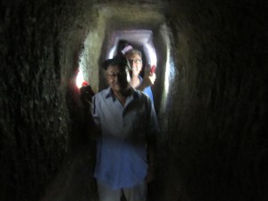 We waded through Hezekiah's tunnel.