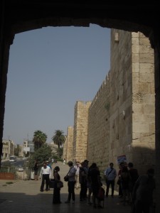 Jaffa Gate used to connect Jerusalem to Haifa.