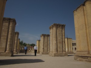 The palace of Khirbat al-Mafjar was built around 743 AD.