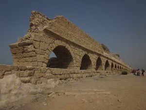 Caesarea's water came by aquaduct.