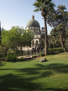 Beatitude Church overlooks the Sea of Galilee.