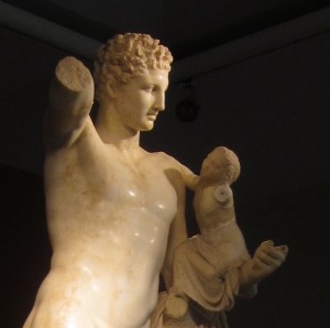 The Hermes of Praxiteles is in Olympia.