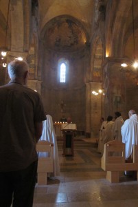 Monks and nuns sang together.