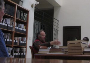 Hintlian spoke in the Library.