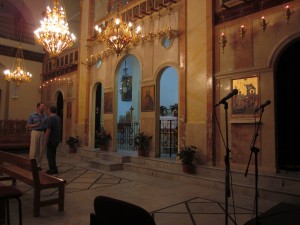 This church is built near the Nazareth synagogue.