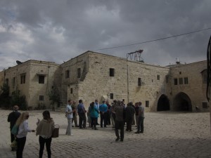 The Armenian Monastery includes a large open space near the Cathedral of St. James.