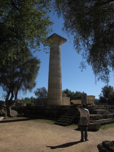 Phidias' great statue of Zeus once stood here.