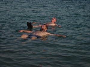 It's easy to float in the Dead Sea.