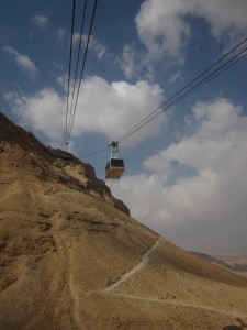 The tram rises above the "Snake Trail."