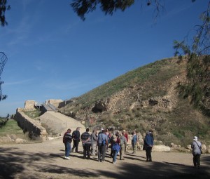 An Assyrian siege ramp climbs Tel Lakhish.