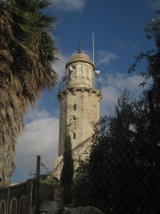 A minaret tops the site of the ascension.