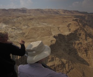 Below Masada are the excavated remains of a Roman camp.